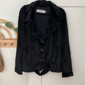 See by Chloe black faux fur jacket/coat